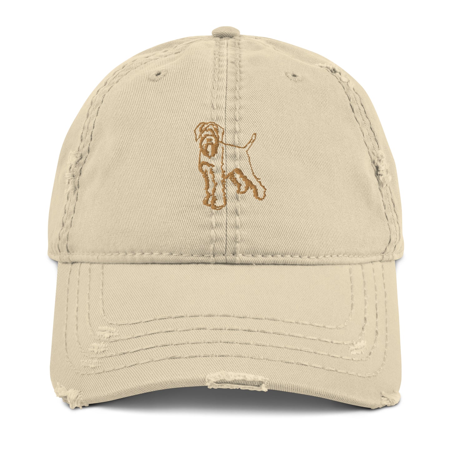 Embroidered - Wirehaired Pointing Griffon - Distressed Hat