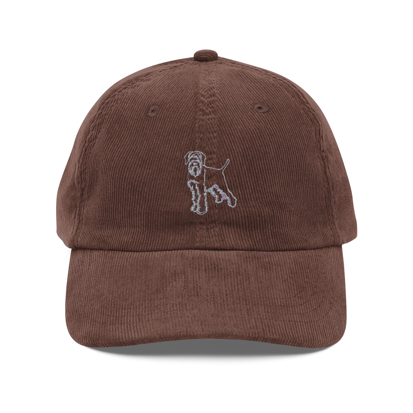 Embroidered Wirehaired Pointing Griffon - Vintage Corduroy Cap