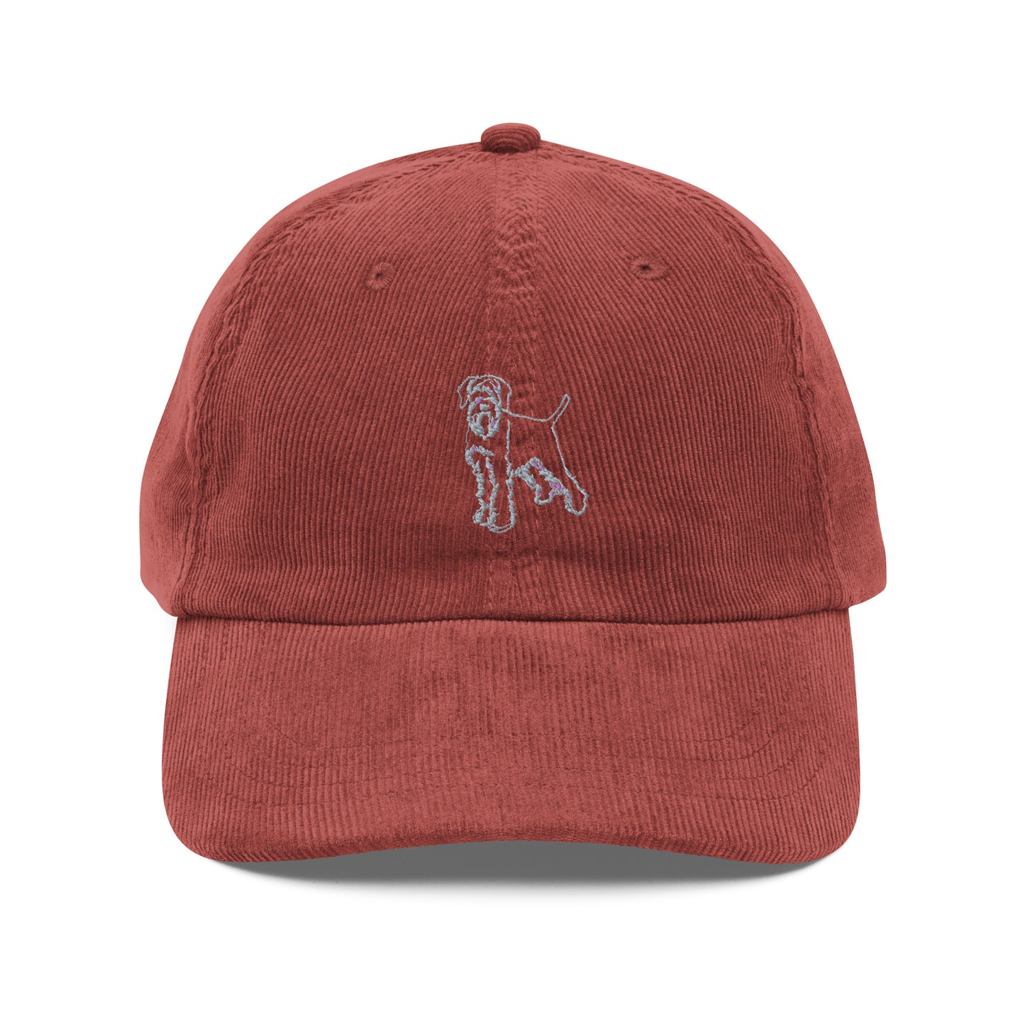 Embroidered Wirehaired Pointing Griffon - Vintage Corduroy Cap