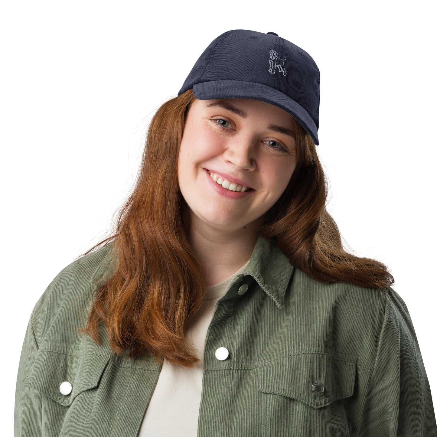 Embroidered Wirehaired Pointing Griffon - Vintage Corduroy Cap