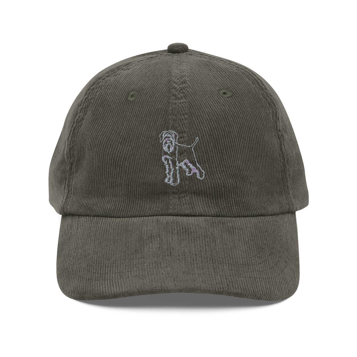 Embroidered Wirehaired Pointing Griffon - Vintage Corduroy Cap