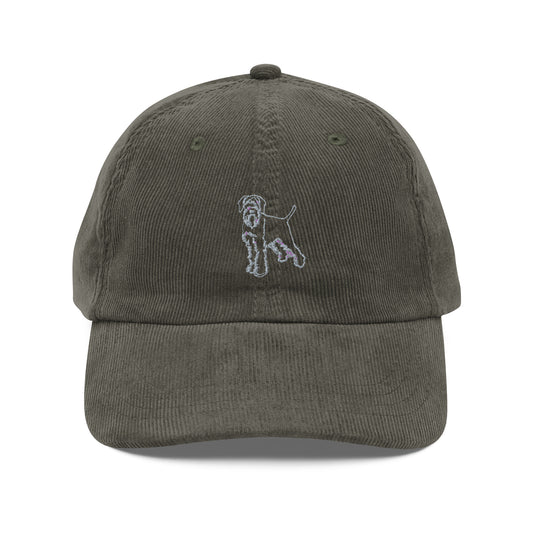 Embroidered Wirehaired Pointing Griffon - Vintage Corduroy Cap