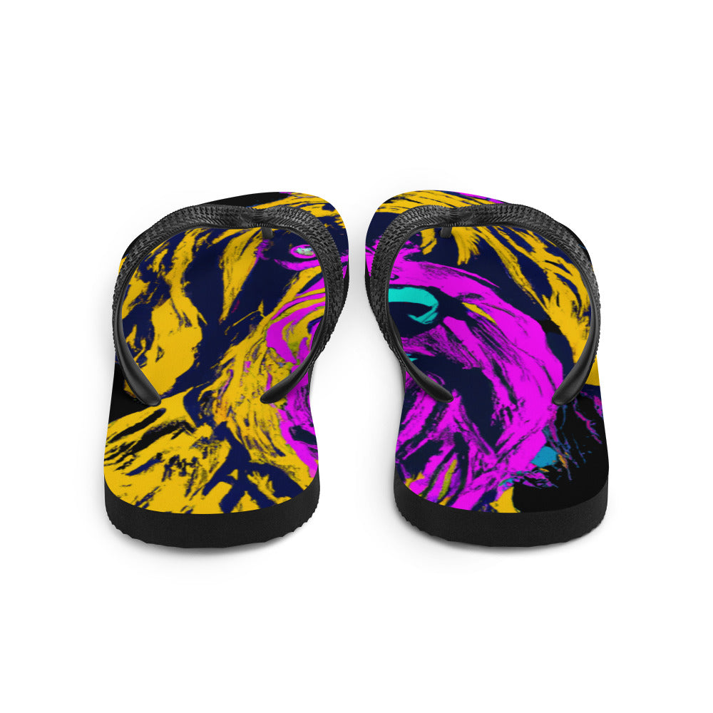 Pop Art - Wirehaired Pointing Griffon - Flip-Flops