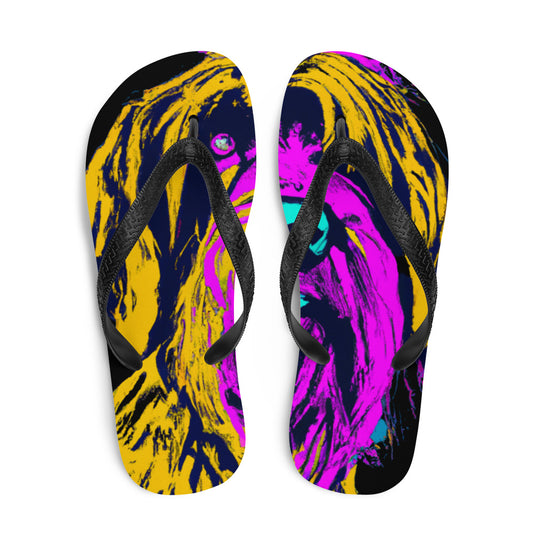 Pop Art - Wirehaired Pointing Griffon - Flip-Flops