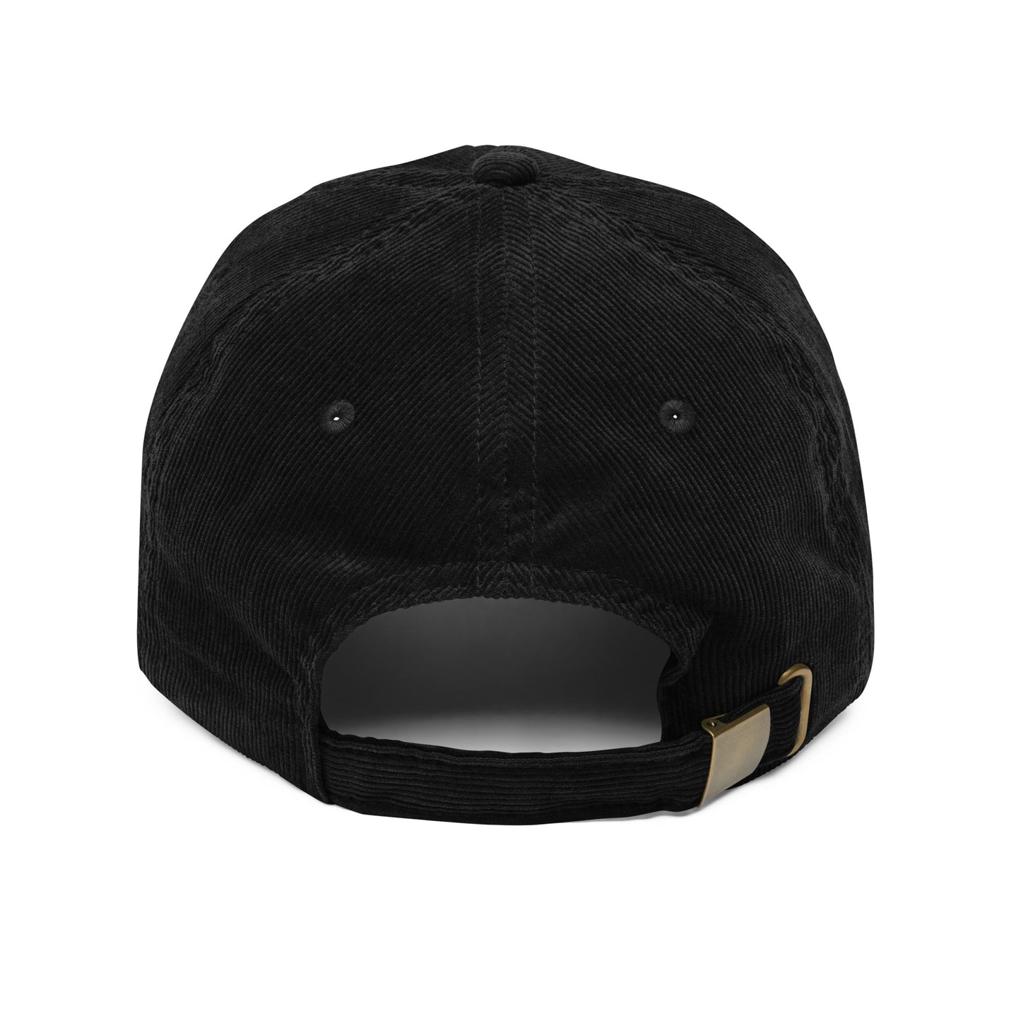 Embroidered - Two Pugs - Vintage corduroy cap