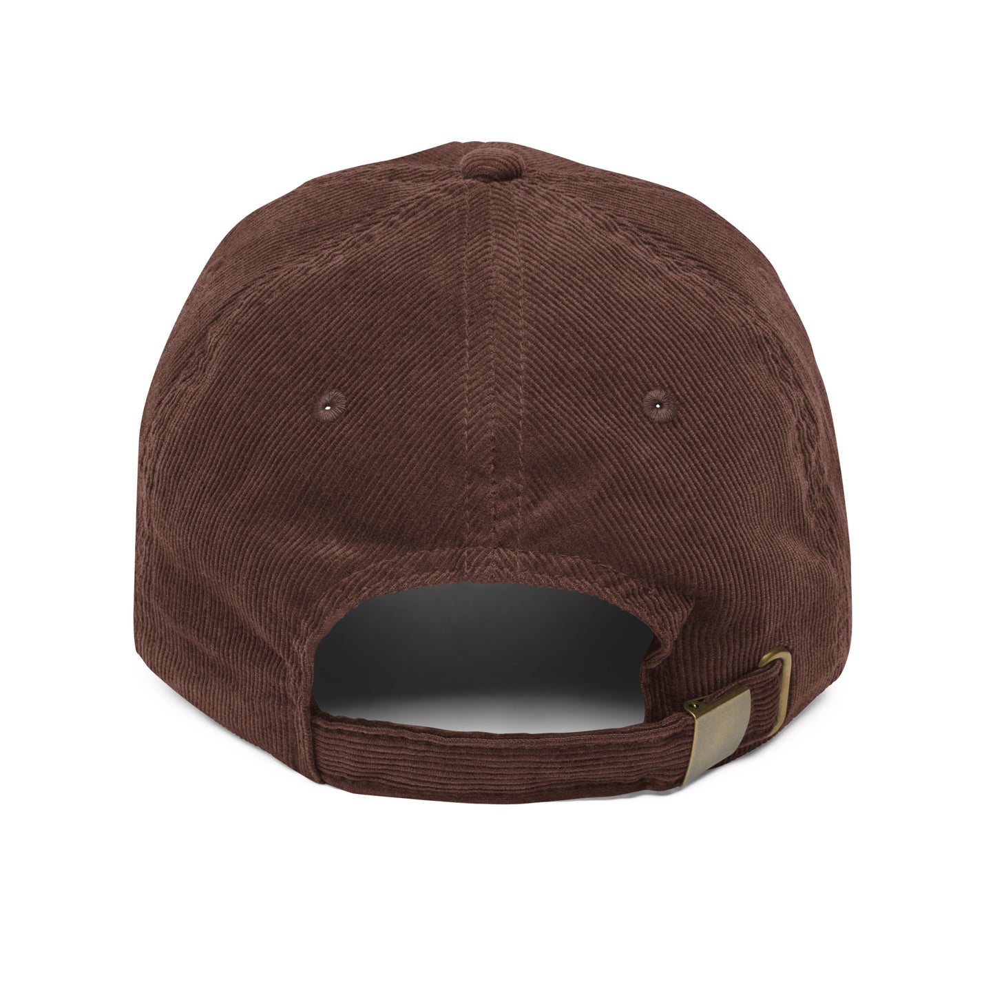 Embroidered - Two Pugs - Vintage corduroy cap
