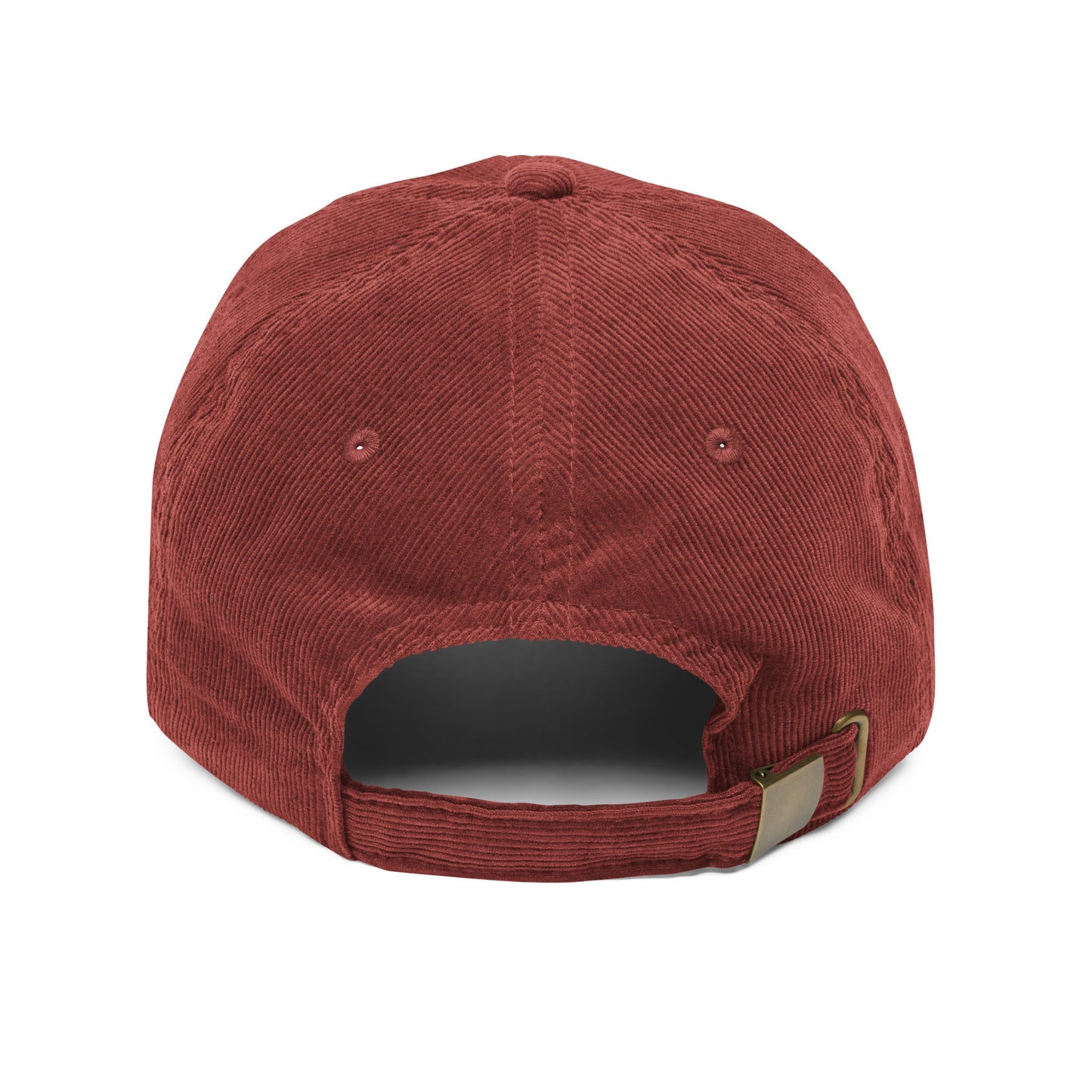 Embroidered - Two Pugs - Vintage corduroy cap