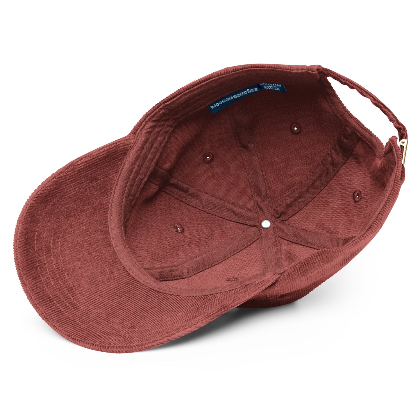 Embroidered - Two Pugs - Vintage corduroy cap