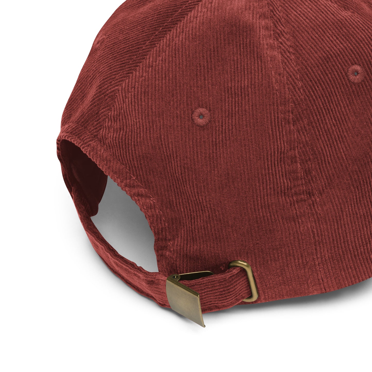 Embroidered - Two Pugs - Vintage corduroy cap