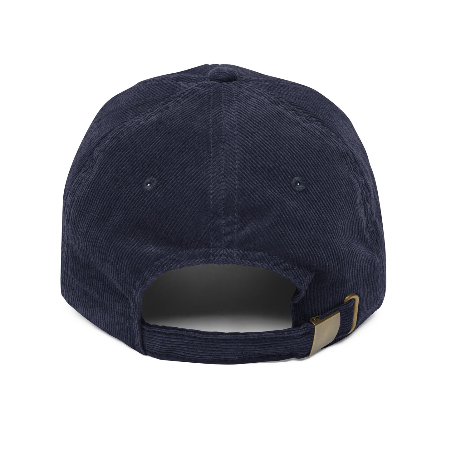 Embroidered - Two Pugs - Vintage corduroy cap