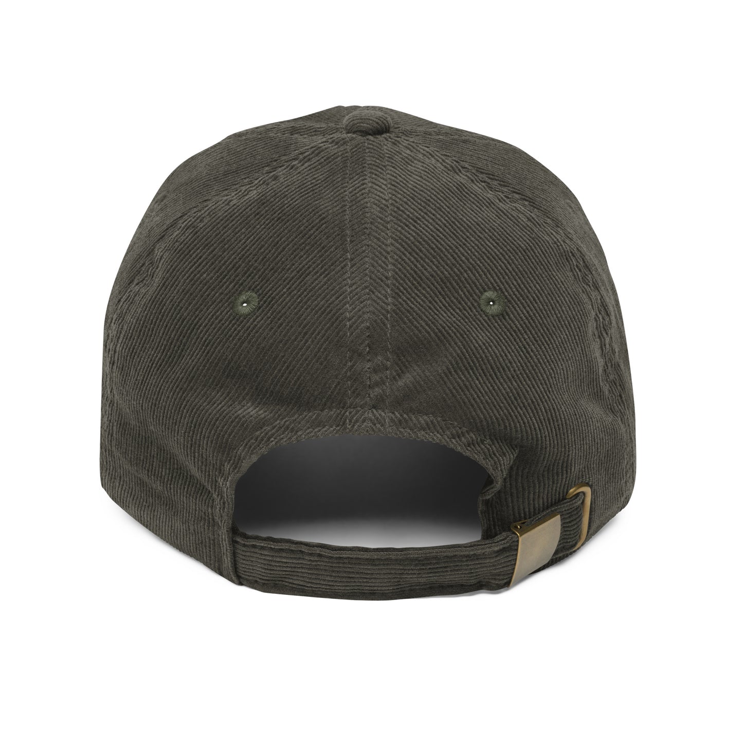 Embroidered - Two Pugs - Vintage corduroy cap