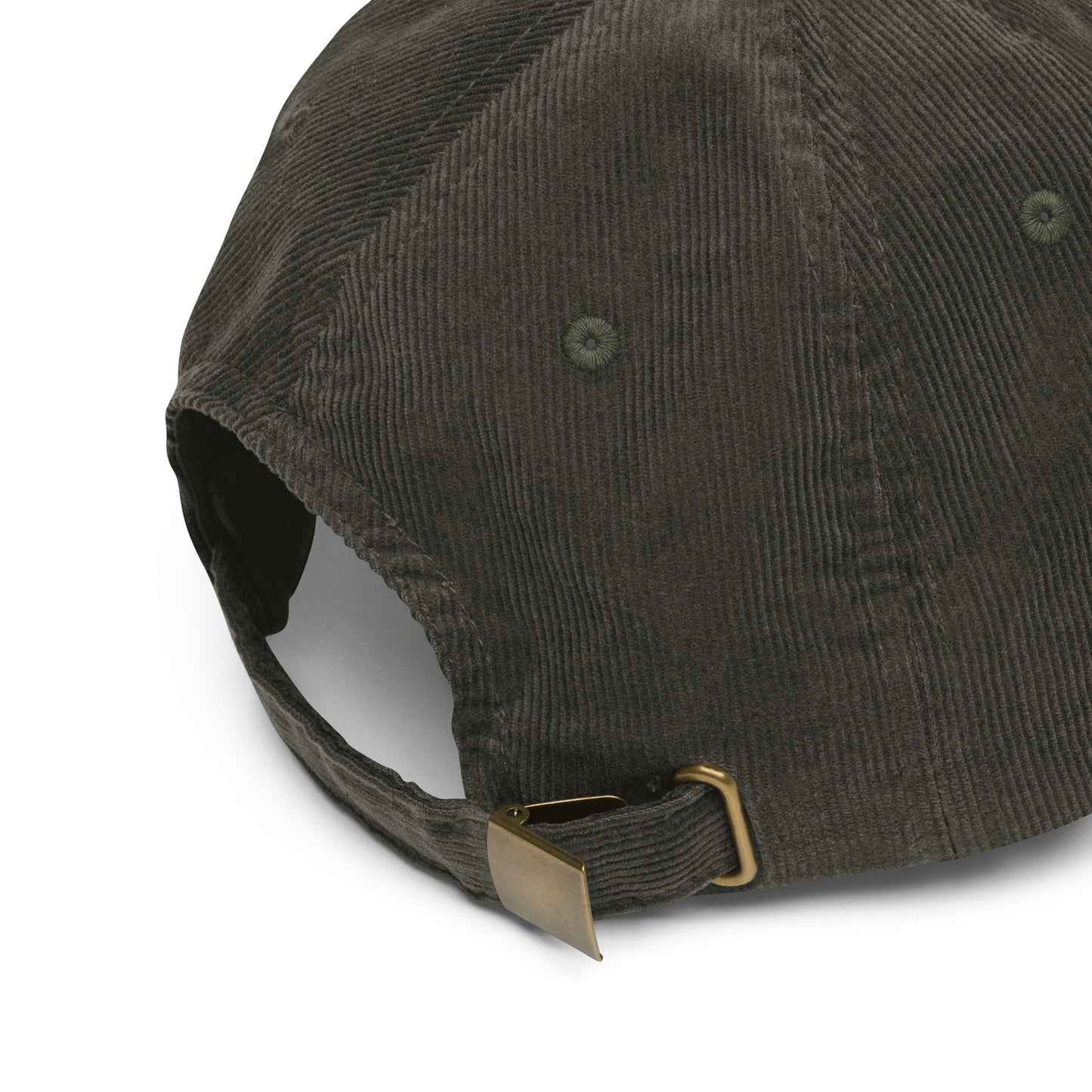 Embroidered - Two Pugs - Vintage corduroy cap